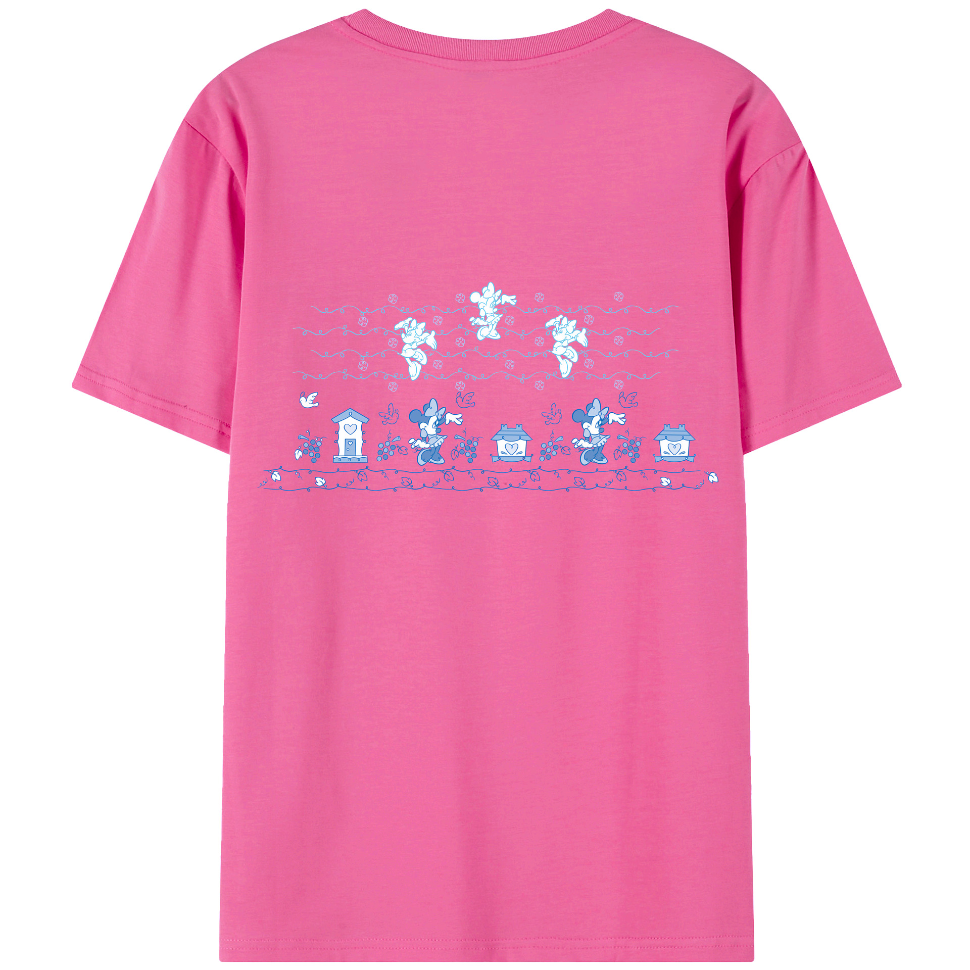 （画像用） ミッキーマウス Mickey Mouse レディース半袖Tシャツ(バックプリント)